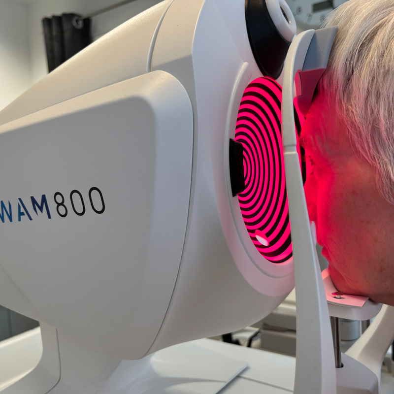 Komplette Analyse der Augenphysiologie